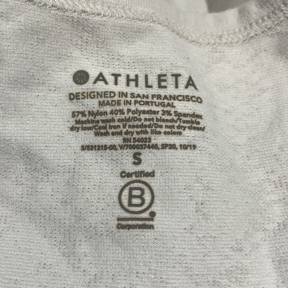 Athleta Speedlight Snake Print Blush Pink Racerback Tank Top - Picture 4 of 10